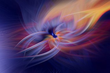 karanlık alev fraktal arka plan önem sanat illüstrasyon. Soyut.