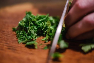 maydanoz yemek yiyecek taze yeşil sebze kurulu. aromatik.