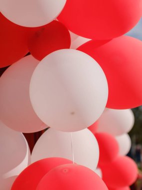 kutlama kırmızı balon tatil hediye mutlu illüstrasyon. parti.