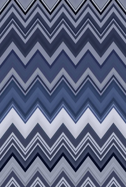 Chevron Zigzag Grigio Blu Modello Astratto Arte Sfondo Colore Tendenze — Foto Stock