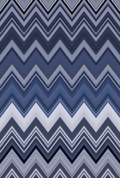 Chevron Zickzack Graublau Muster Abstrakte Kunst Hintergrund Farbtrends — Stockfoto