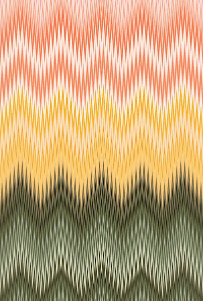 野菜の概念 シェブロン ジグザグ波パターン抽象美術背景 色の傾向 — ストック写真