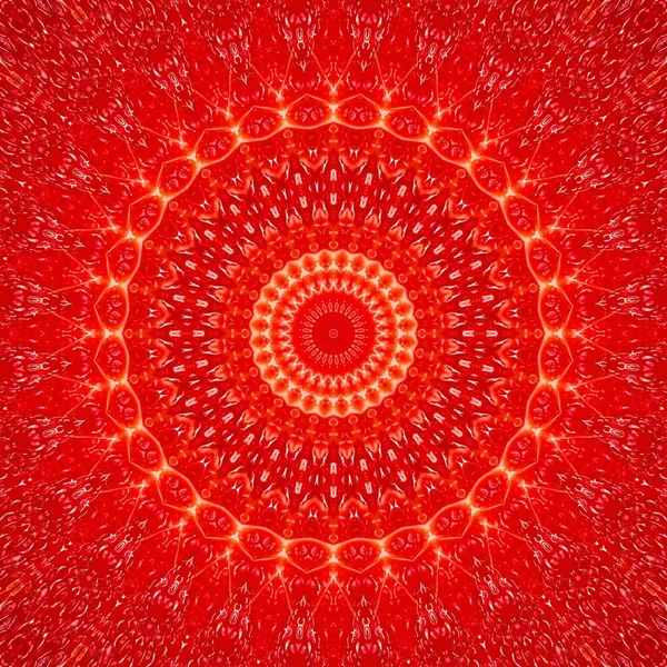 Muster Hintergrund Abstrakte Rote Kaleidoskop Design Illustration Mosaik — Stockfoto