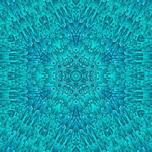 Abstract Blue Ice Pattern Symmetry Background Design Seamless — Stock Photo, Image