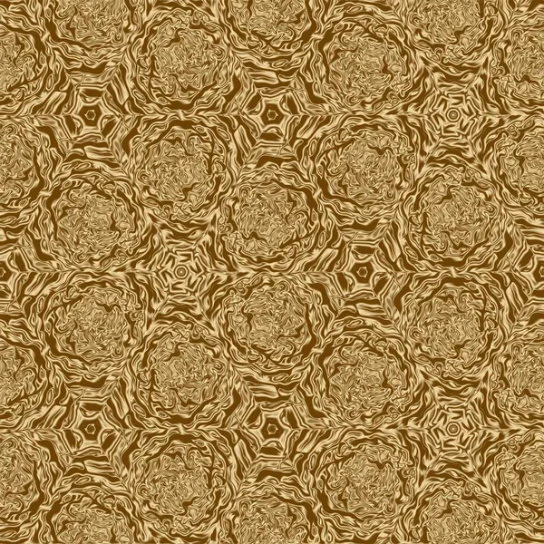 ゴールドの対称パターンと幾何学的な抽象的な黄金デザイン テクスチャー — ストック写真