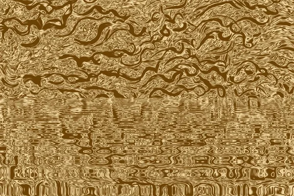 Gold liquid wave and abstract yellow design illustration,  backdrop.
