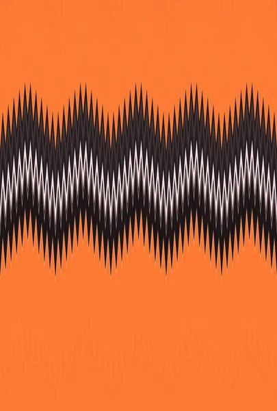 Chevron Zigzag Golf Rood Oranje Vlam Brand Patroon Abstracte Kunst — Stockfoto