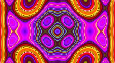 Psychedelic simetri soyut desen ve hipnotik arka plan doku, yaratıcı duvar kağıdı.