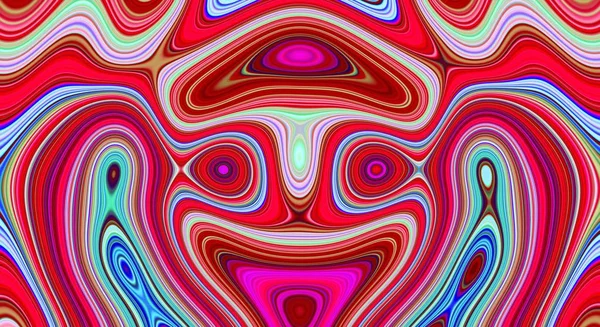 Psychedelic Symmetry Abstract Pattern Hypnotic Background Texture Backdrop Wallpaper — Stock Photo, Image