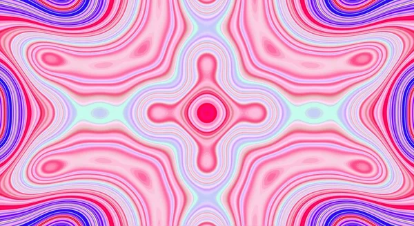 Psychedelic Symmetry Abstract Pattern Hypnotic Background Texture Design Artistic — Stock Photo, Image