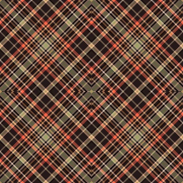 Motif tartan, fond en tissu diagonal, design irlandais . — Photo