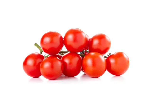 Tomate vermelho cru vegetal maduro para alimentos isolados em branco, saudável . — Fotografia de Stock