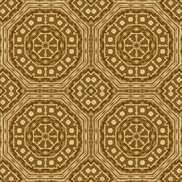 Modèle de symétrie or et design géométrique doré, fond jaune . — Photo