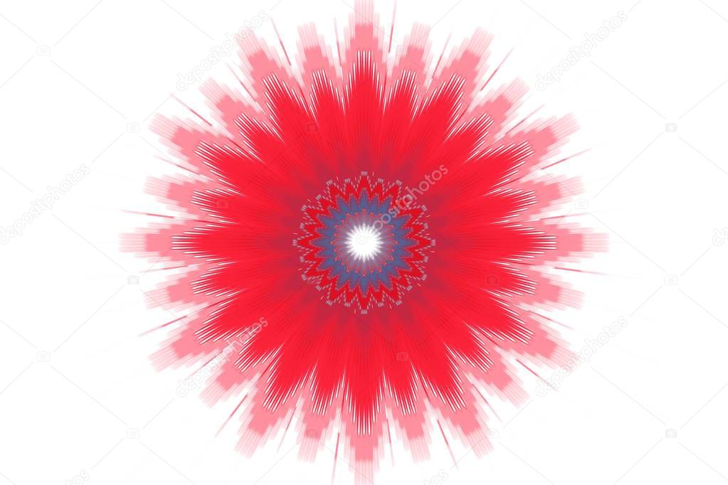 flower pattern floral kaleidoscope isolated. abstract trend.