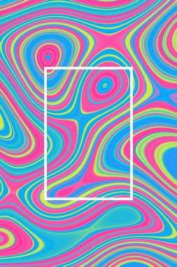 Psychedelic afiş arka plan ve sıvı tasarımı, dinamik soyut.