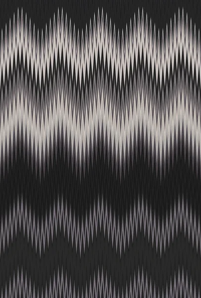 雪佛龙曲折波浪白色黑色图案抽象艺术背景趋势 — 图库照片