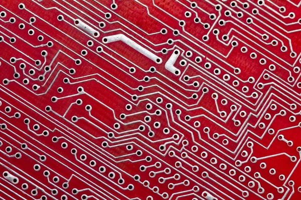 Lege printplaat, pcb afgedrukt technologie, achtergrond. — Stockfoto