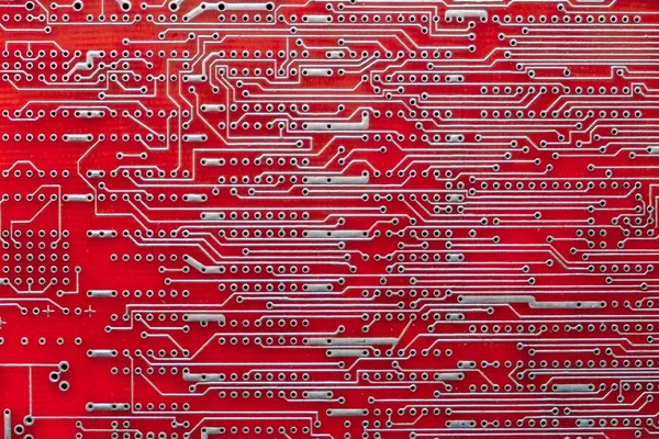 Üres nyomtatott áramkör, NYÁK nyomtatott technológia, digitális. — Stock Fotó