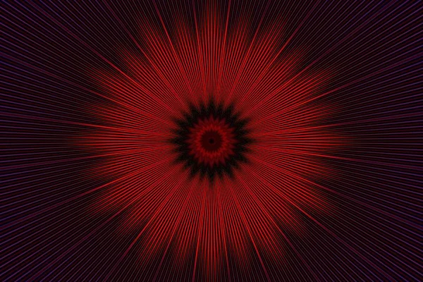 Фон красный калейдоскоп цветочный узор. гипноз . — стоковое фото