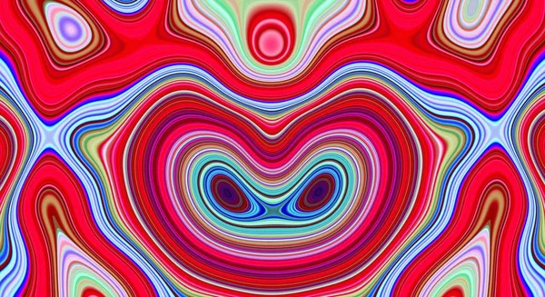 Psychedelische symmetrie abstracte patroon en hypnotische achtergrond, achtergrond afbeelding. — Stockfoto