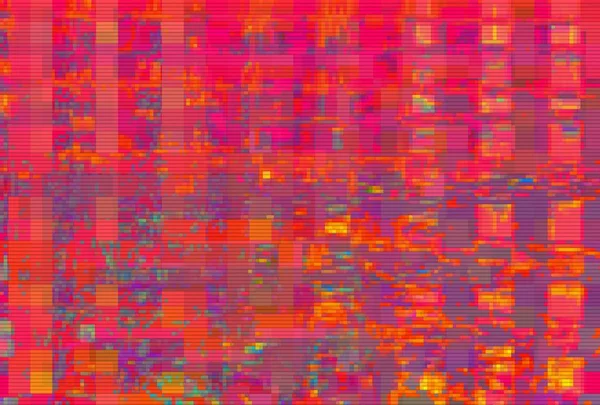 Glitch artefactos abstractos digitales distorsión fondo, patrón de diseño . —  Fotos de Stock