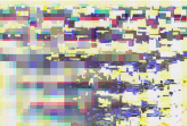 Glitch padrão de tela digital abstrato, design de tecnologia . — Fotografia de Stock