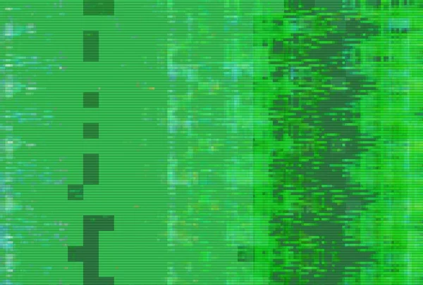 Glitch digital screen pattern green,  distortion.