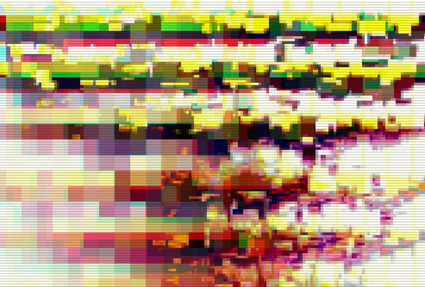 Glitch pixel ruído padrão digital, gráfico de interferência . — Fotografia de Stock