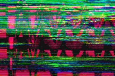 Aksaklık vhs artifakı gürültü, teknoloji ekran aksaklık arka plan.