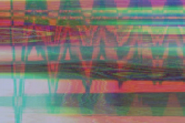 Glitch vhs θόρυβο τεχνούργημα, pixel. — Φωτογραφία Αρχείου