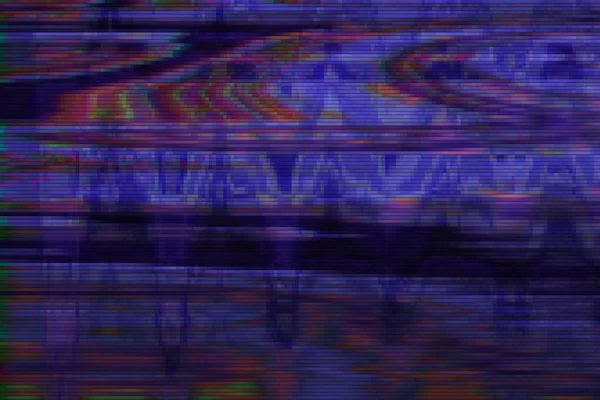 Glitch vhs ruído artefato de fundo, pixel ruim . — Fotografia de Stock