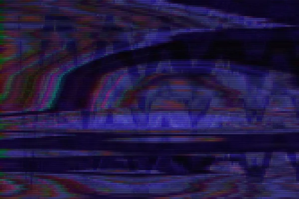 Glitch vhs background artifact noise,  distortion bad. — Stock Photo, Image
