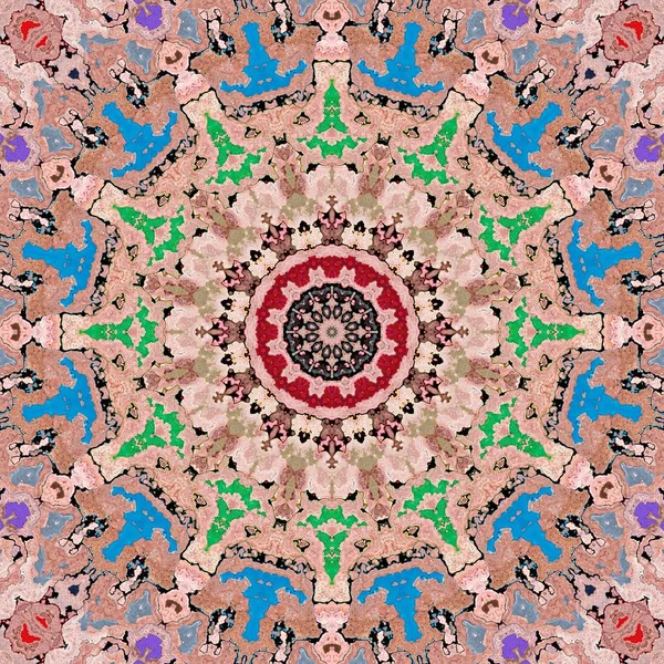 Hintergrund bunte abstrakte Kaleidoskop bunt. Buh-Rufe vor der Kulisse. — Stockfoto