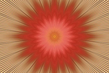 arka plan kırmızı kaleydoskop çiçek deseni. grafik tarzı.