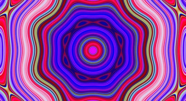 Psychedelic symmetry abstract pattern and hypnotic background,  zine culture ornament. — Stock Photo, Image