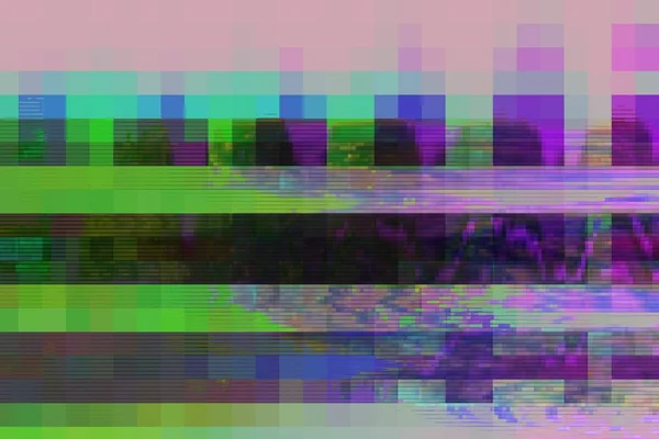 Glitch digital abstract artifacts distortion background,  channel grunge.