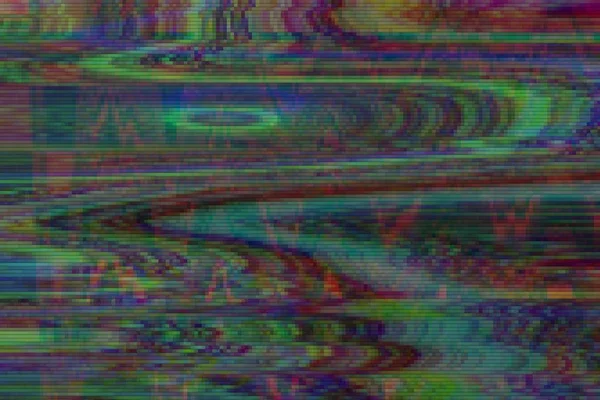 Glitch vhs bruit d'artefact de fond, technologie pixel . — Photo