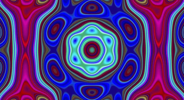 Psychedelic symmetry abstract pattern and hypnotic background,  art wallpaper. — Stock Photo, Image