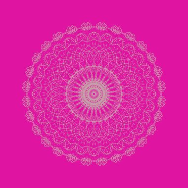 kaleydoskop tasarım pembe desen soyut. Simetri.