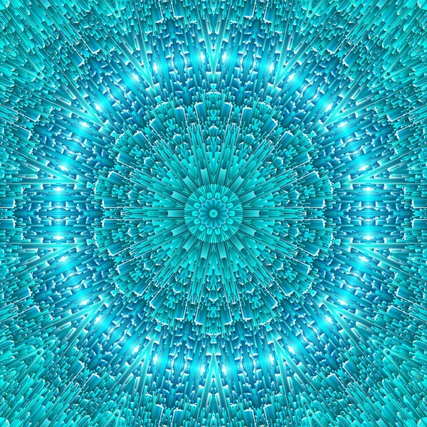 Simetría abstracta del patrón de hielo azul. fondo de pantalla . —  Fotos de Stock