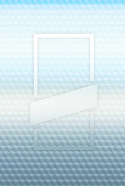 Blu cubo modello geometrico sfondo astratto, illustrazione carta da parati . — Foto Stock