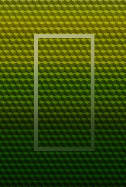 Green cube geometric pattern abstract background,  square.