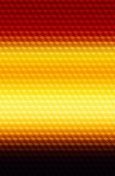 Oro naranja cubo geométrico 3D patrón de fondo, cuadrado . — Foto de Stock