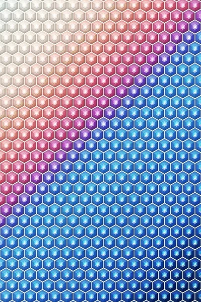 Hexagon kub mönster täcka geometriska, illustration mall. — Stockfoto