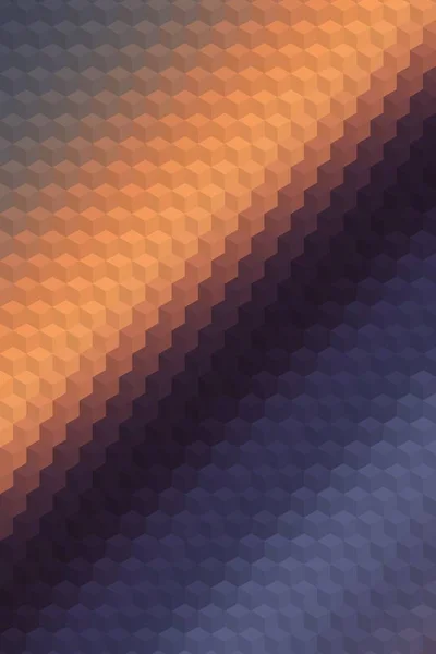 Геометрическое покрытие кубика шестиугольника, трехмерное украшение . — стоковое фото
