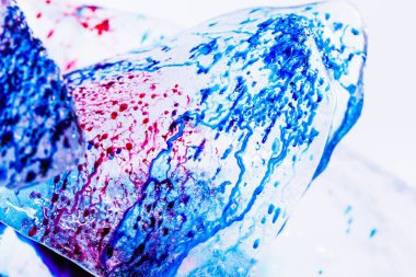 Buz dokusu arka plan desen mürekçesi, soyut.