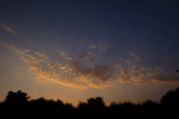 Sunset or sunrise cloud sky and nature light,  evening. — Stock Photo, Image