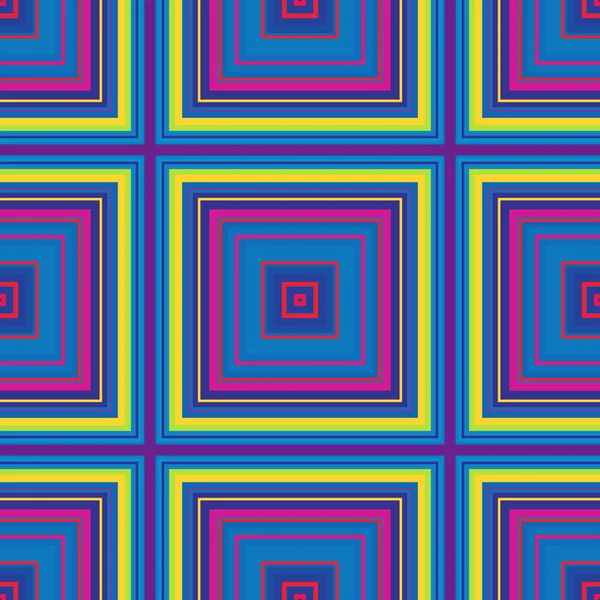 Schema ipnotico quadrato, illusione geometrica. astratto senza soluzione di continuità . — Foto Stock