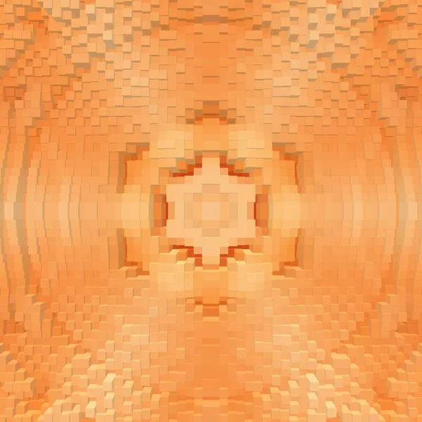Würfel 3D Extrude Symmetrie Hintergrund, Textur Ornament. — Stockfoto