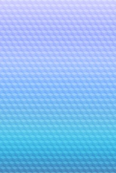 Blauer Würfel geometrisches Muster abstrakter Hintergrund, Karte. — Stockfoto